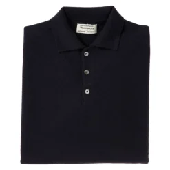 William Lockie Knitted Polo "Oxton Sportshirt" Made Of Fine Scottish 1-Ply Cashmere