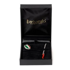 Barbarulo Napoli Lapel Chain "Le Royal Italy" Made Of Sterling Silver - Handcrafted