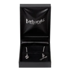 Barbarulo Napoli Lapel Chain "Sartorial Scissor" Made Of Sterling Silver - Purely Handc