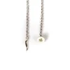 Barbarulo Napoli Lapel Chain "Zappa Di Gallina" Made Of Sterling Silver - Purely Handcrafted