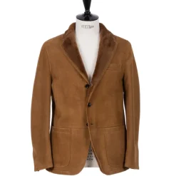 Rifugio Leather Jacket "New Fur Blazer" From Grown Lambskin - Handmade