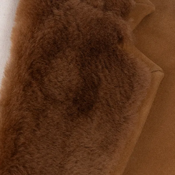 Rifugio Leather Jacket "New Fur Blazer" From Grown Lambskin - Handmade