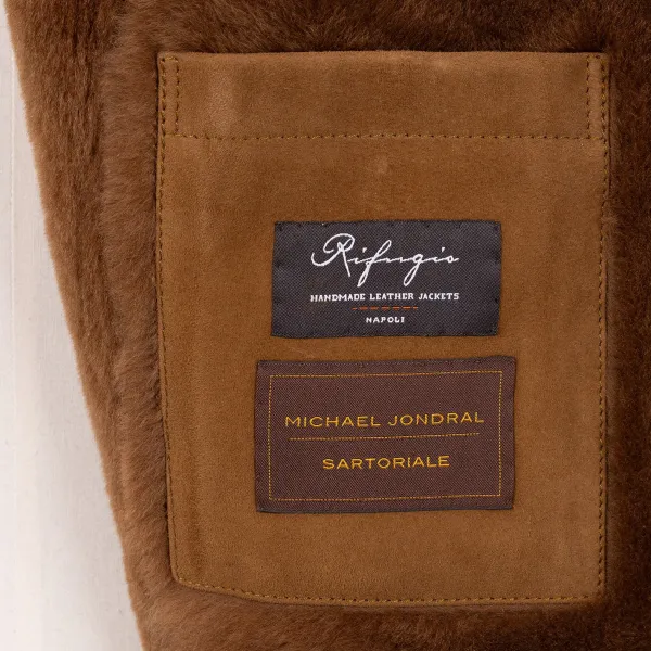 Rifugio Leather Jacket "New Fur Blazer" From Grown Lambskin - Handmade