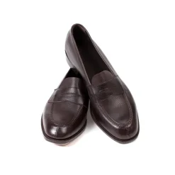 Edward Green Limited Edition: Penny Loafer "Unlined Harrow" In French Calf-Suede -