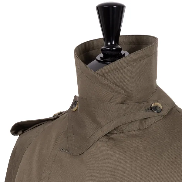 Justo Gimeno Limited Edition X Mj: Coat "Hemingway Trench Coat" In Pure Cotton