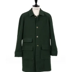 Justo Gimeno Limited Edition X Mj: Coat "Maremmano Raglan Coat" Made Of O