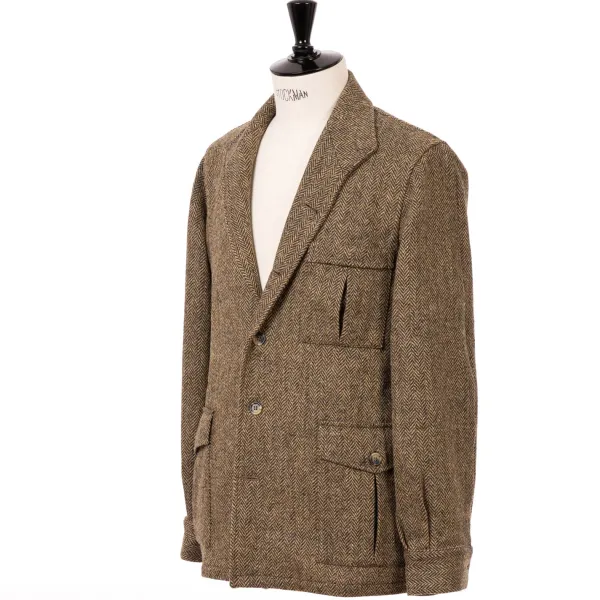Justo Gimeno Limited Edition X Mj: Hemd-Jacke "Shooting-Teba" Aus Original Harris-T