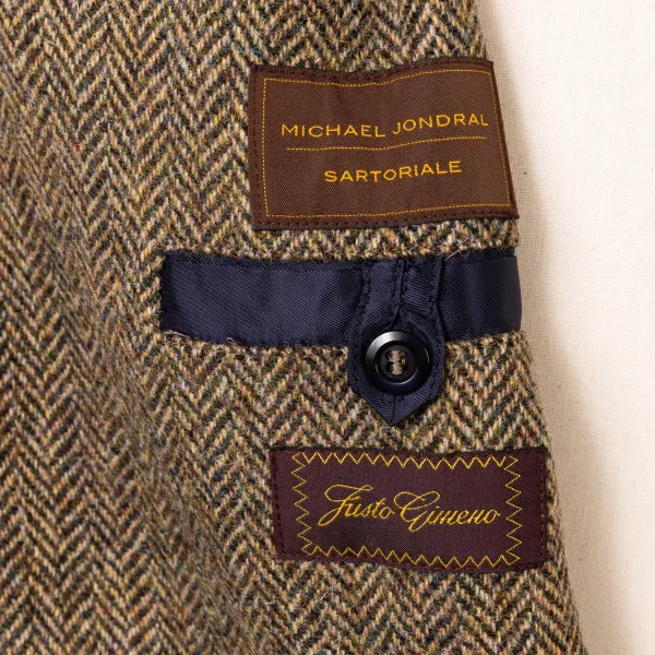 Justo Gimeno Limited Edition X Mj: Hemd-Jacke "Shooting-Teba" Aus Original Harris-T
