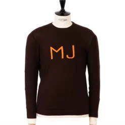 Guercilena 1944 Long-Sleeved "Mj Friendship" Sweater Made Of Pure Mako-Cotton