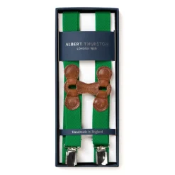 Albert Thurston May Green Elastic Braces "Infinity" With Clips