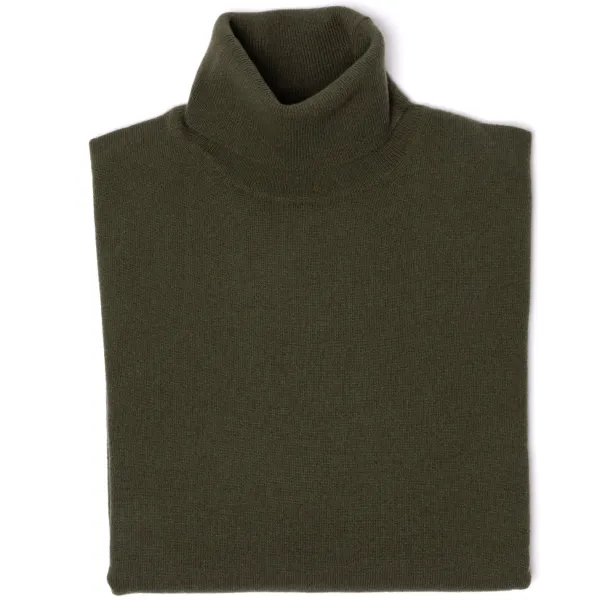 Brigatelli dal 1922 Merino Wool And Cashmere Turtleneck Sweater - 1 Ply Cashmere Blend