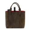 Thomas Riemer Wien Mj Exclusive: Bottle Bag "Cuvee" Made Of Forest Green Goatskin - Handm