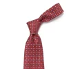 E. Marinella Mj Exclusive: Patterned Tie "Classico" Made Of Pure English Silk