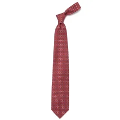 E. Marinella Mj Exclusive: Patterned Tie "Classico" Made Of Pure English Silk