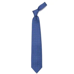 E. Marinella Mj Exclusive: Patterned Tie "Classico" Made Of Pure English Silk