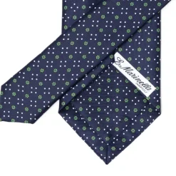 E. Marinella Mj Exclusive: Patterned Tie "Classico" Made Of Pure English Silk
