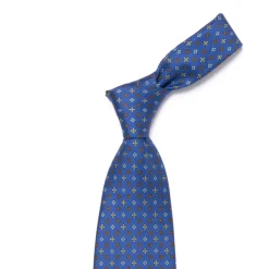 E. Marinella Mj Exclusive: Patterned Tie "Classico" Made Of Pure English Silk