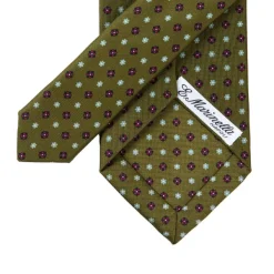 E. Marinella Mj Exclusive: Patterned Tie Made Of Pure English Silk