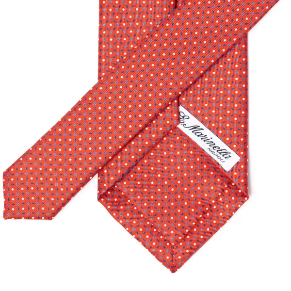 E. Marinella Mj Exclusive: Patterned Tie "Classico" Made Of Pure English Silk
