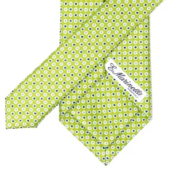 E. Marinella Mj Exclusive: Patterned Tie "Classico" Made Of Pure English Silk
