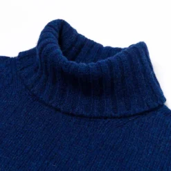 William Lockie Mj Exclusive: Turtleneck Sweater "Alain Rollneck" In 4 Ply Geelong Lam