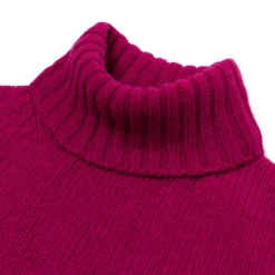 William Lockie Mj Exclusive: Turtleneck Sweater "Alain Rollneck" In 4 Ply Geelong Lam