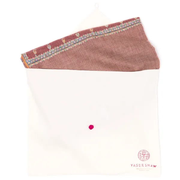 Yaser Shaw Mj Scarf "Shillong" Made Of Finest Hand Embroidered Pashmina Cashmere