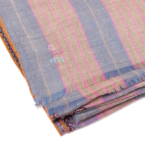 Yaser Shaw Mj Scarf "Shimla" Made Of Finest Hand Embroidered Pashmina Cashmere -