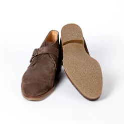 Saint Crispin's Monk-Bootee Made Of Brown Suede