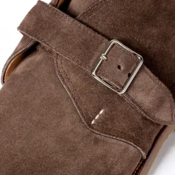 Saint Crispin's Monk-Bootee Made Of Brown Suede