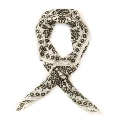 Anderson u0026 Sheppard Neck-Square "Provence Geometric" Made Of Cashmere And Silk