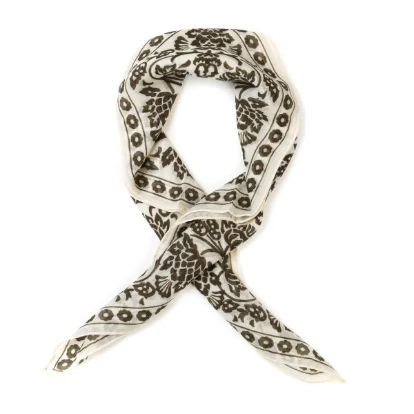Anderson u0026 Sheppard Neck-Square "Provence Geometric" Made Of Cashmere And Silk