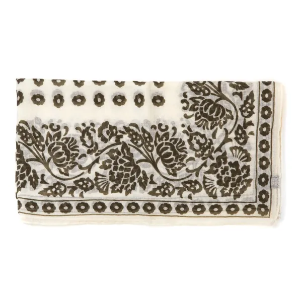 Anderson u0026 Sheppard Neck-Square "Provence Geometric" Made Of Cashmere And Silk