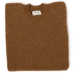 William Lockie Nougat Brown Sweater "Joss Earl" Made Of Pure Lambswool - 8