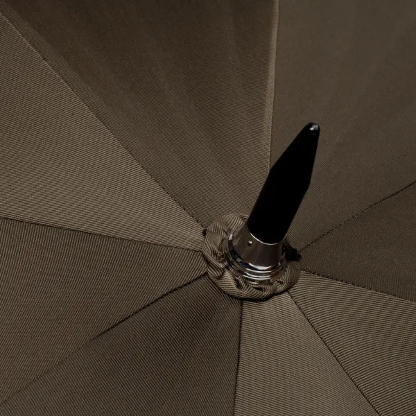 Maglia Olive-Colored Sporty Umbrella With Hand-Sewn Leather Handle
