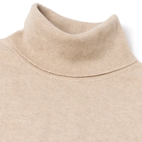 William Lockie Oxton Rollneck Sweater In Fine Scottish 1 Ply Cashmere