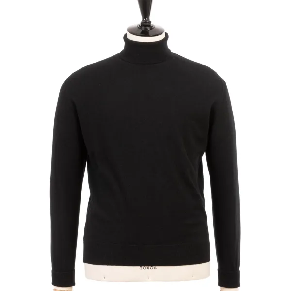 William Lockie Oxton Rollneck Sweater In Fine Scottish 1 Ply Cashmere
