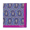 E. Marinella Patterned Pochette In Pure English Silk - Handrolled