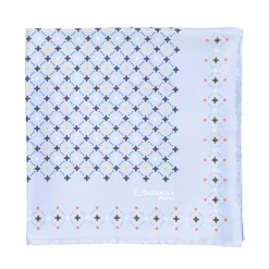 E. Marinella Patterned Pochette In Pure English Silk - Handrolled