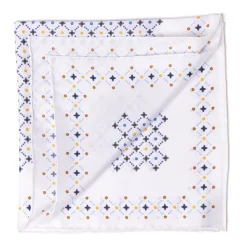 E. Marinella Patterned Pochette In Pure English Silk - Handrolled