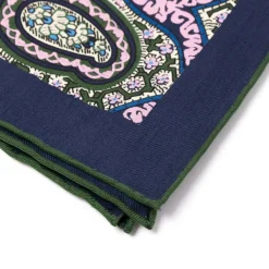 E. Marinella Patterned Pochette In Pure English Silk - Handrolled