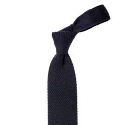 Petronius X Mj: Knitted Tie "Crochet" Made Of Pure Cashmere