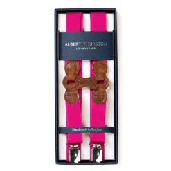 Albert Thurston Pink Elastic Braces "Infinity" With Clips
