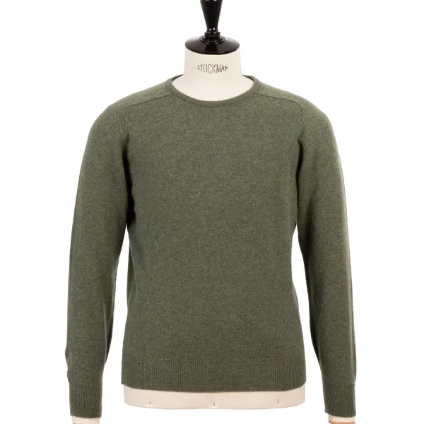 William Lockie Pure Geelong Lambswool "Leven Crew" Sweater - 2 Ply