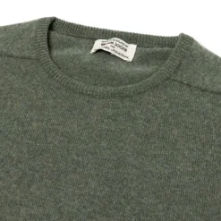 William Lockie Pure Geelong Lambswool "Leven Crew" Sweater - 2 Ply