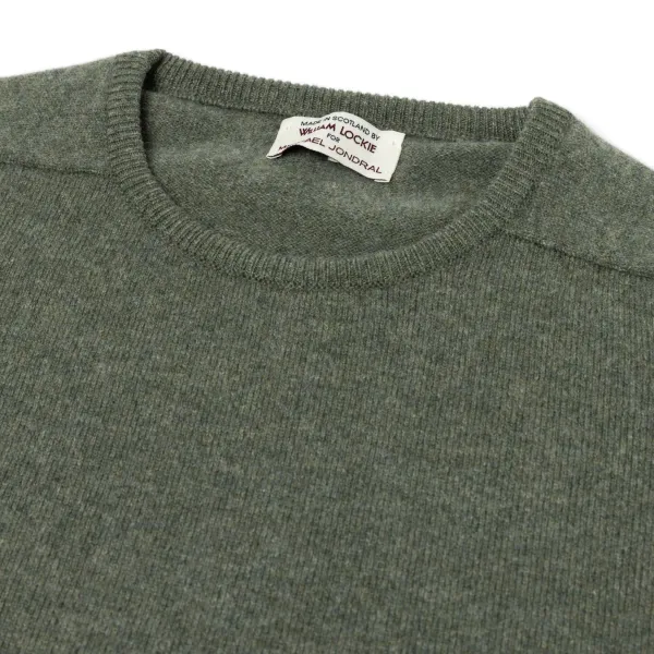 William Lockie Pure Geelong Lambswool "Leven Crew" Sweater - 2 Ply