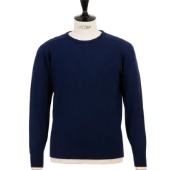 William Lockie Pure Geelong Lambswool "Leven Crew" Sweater - 2 Ply