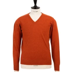 William Lockie Pure Geelong Lambswool "Leven Vee" Sweater - 2 Ply