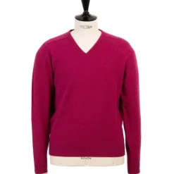 William Lockie Pure Geelong Lambswool "Leven Vee" Sweater - 2 Ply