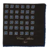 Cesare Attolini Pure Wool Pocket Square "Medaglioni Incornicato
